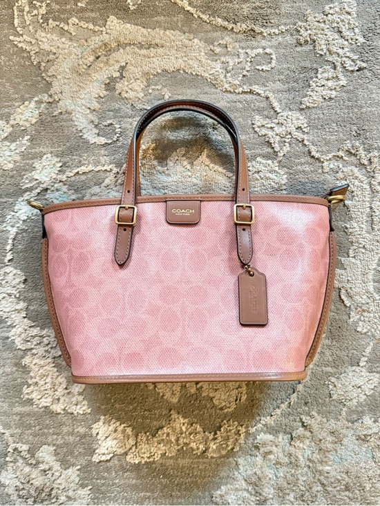Coach Handbags - COACH Taxi Tote 21 in Pink Sable - CCD94